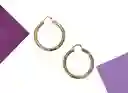 Maxi Aretes Candongas Chunky Para Mujer En Rodio