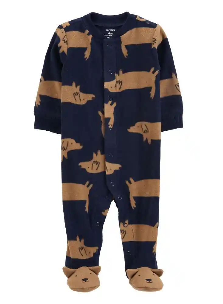 Pijama Perritos Termica - Azul / 9-12 Meses