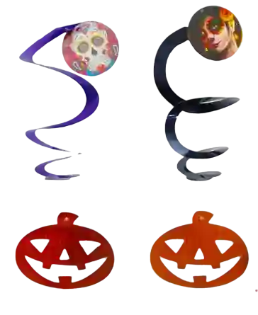 Espirales Halloween Paquete X 4