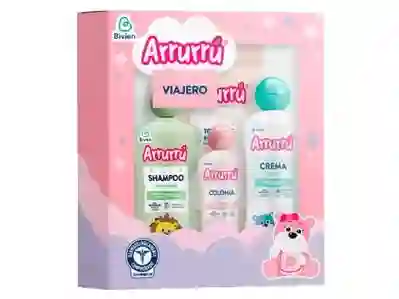 Kit Arrurrú Viajero Para Niña, Shampoo Colonia Y Crema Arrurú