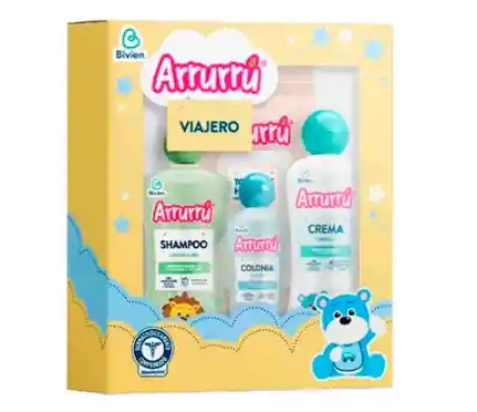 Kit Arrurrú Viajero Para Niño, Shampoo Colonia Y Crema Arruru