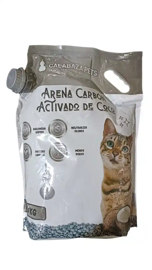 Arena Calabaza Carbon Activado De Coco 4.5 Kg