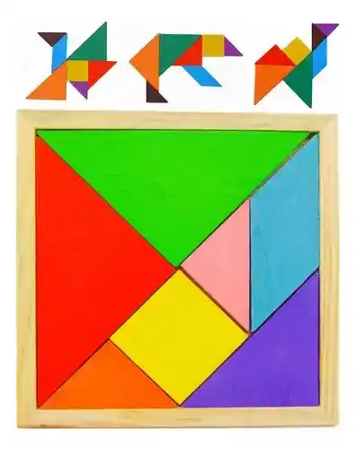 Tangram Madera 16 X 16 Cm 0 20x20