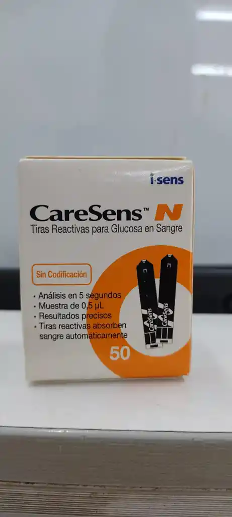 Tiras Reactivas Para Glucometro Caresens N