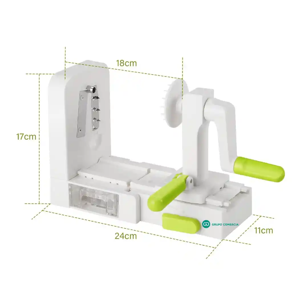 Cortador Forma Espiral Pela Verduras Frutas Alimentos