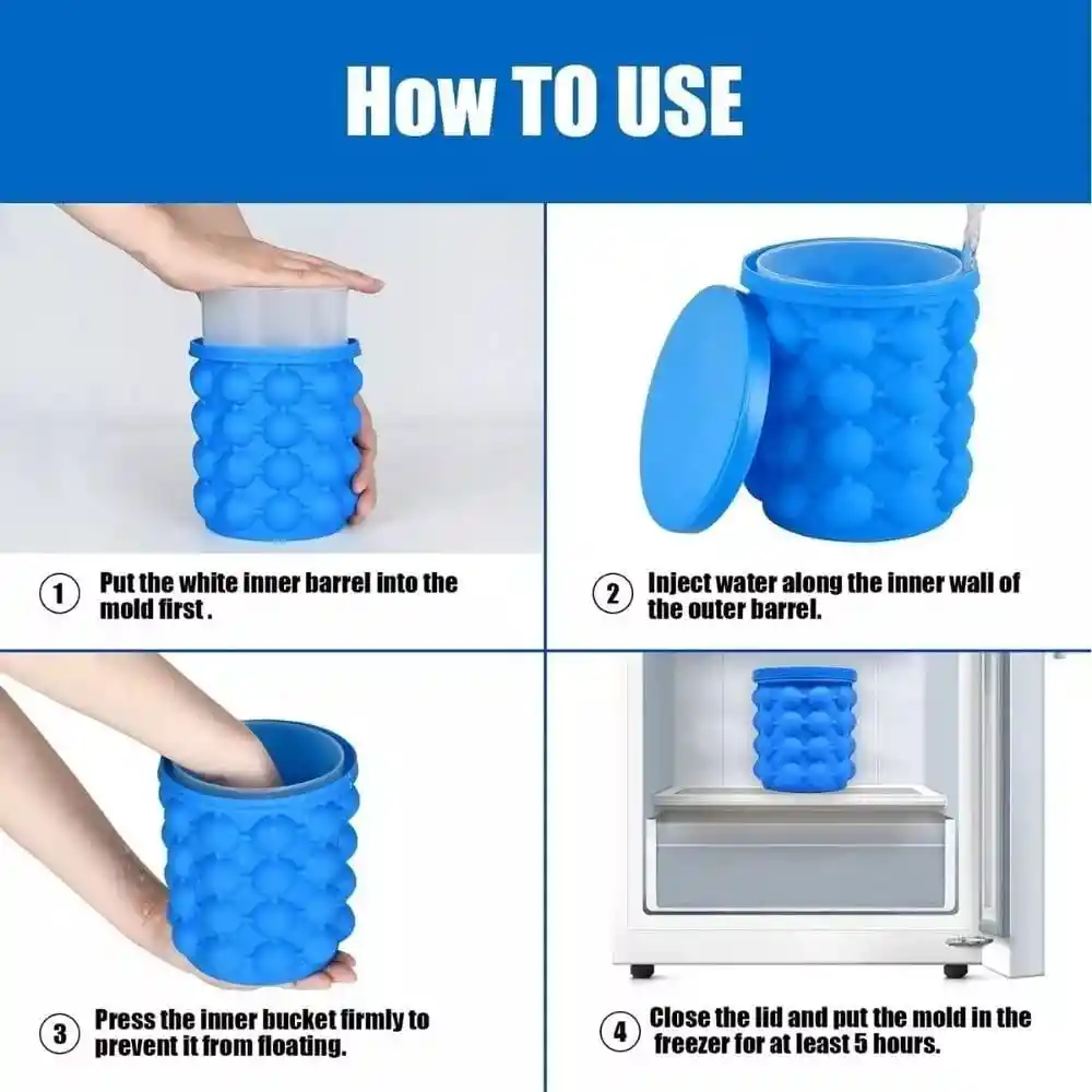 Hielera Ice Cube Maker Genie Cubeta Hielo