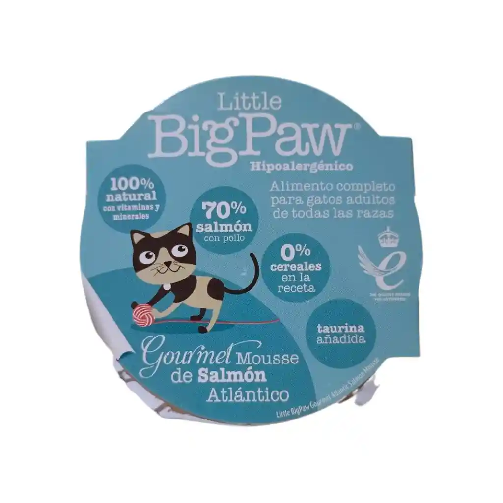 Little Big Paw Gato Bandeja Gourmet Atlantic Salmon 85gr – Alimento Húmedo