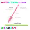 Kit De Lápices Colores Premium 180 Tonos Cromáticos Estuche