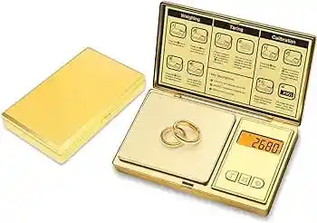 Gramera Digital Para Cocina Con Estuche Dorado