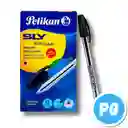 Caja De Esfero Pelikan Sly X12 Unidades Negro De Tapa