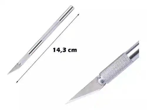 Perfilador/lápiz De Precisión Tipo Bisturí De Aluminio + 5 Hojas Repuesto