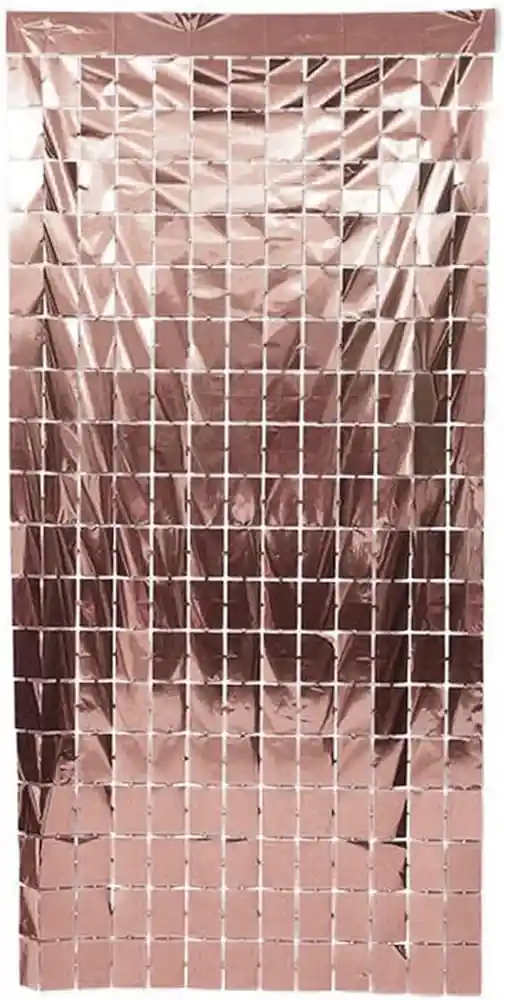 Cortina Metalizada Cuadros Fondo Decorativo Panel 1 X 2 M ( Valor X Unidad)