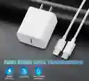 Cargador Iphone 25w + Cable Carga Rápida Tipo C A Lightning Genérico