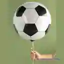 Globo Metalizado Futbol 3d Inflado Con Helio