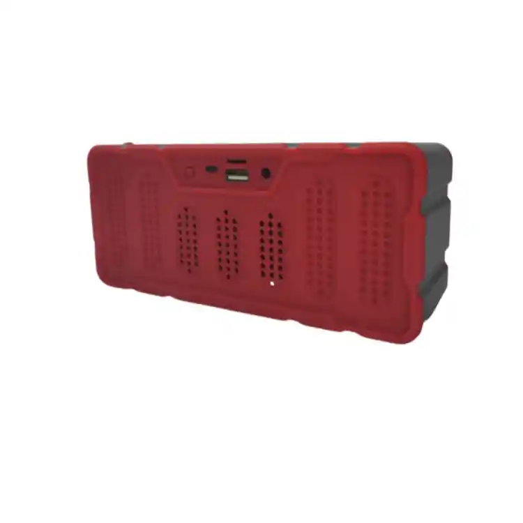 Parlante Recargable Altavoz Bluetooth Salpicable Radio Fm Ml-113 Color Rojo