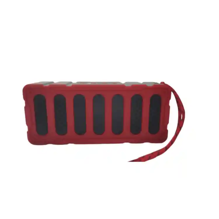 Parlante Recargable Altavoz Bluetooth Salpicable Radio Fm Ml-113 Color Rojo