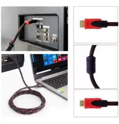 Cable Hdmi 15 Metros Doble Filtro Mallado Punta Dorada