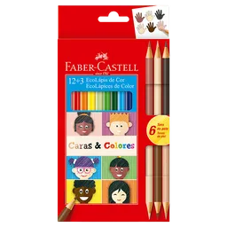 Colores Faber Castell Ecolapices Triangulares Caras Y Colores X 15und