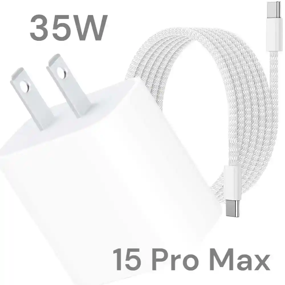 Cargador Iphone 15 Pro Max 35w