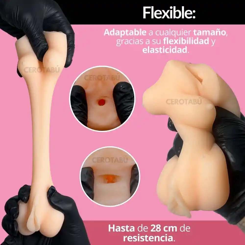 Masturbador Masculino Vagina Y Ano Tamara Cuerpo Entero Con Vibracion