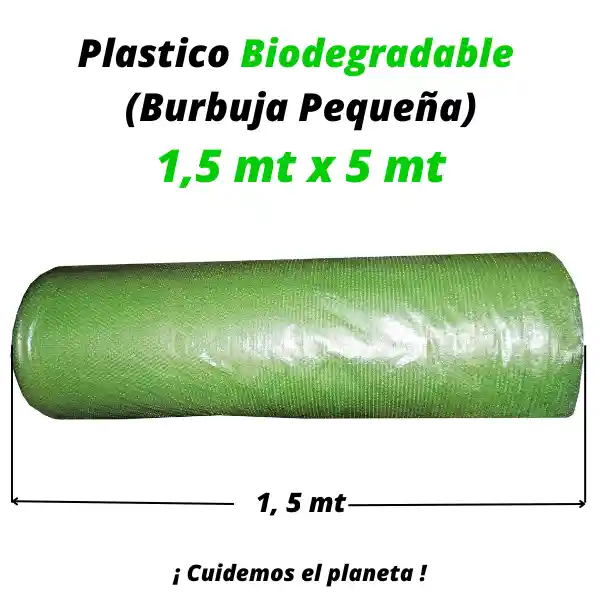 Plastico Burbuja Biodegradable Empaque 1.5 Mt X 5 Mt