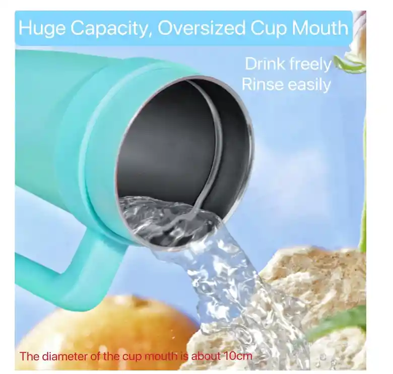 Vaso Termo Stan 1.2l Acero Inoxidable Pitillo Termico Azul