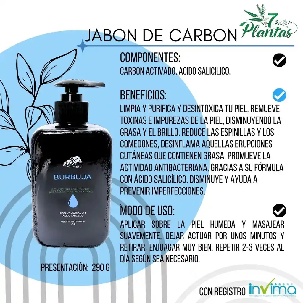 Jabon De Carbon Activado