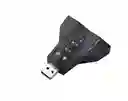 Adaptador De Sonido Por Usb 7.1 Virtual Channel Externo