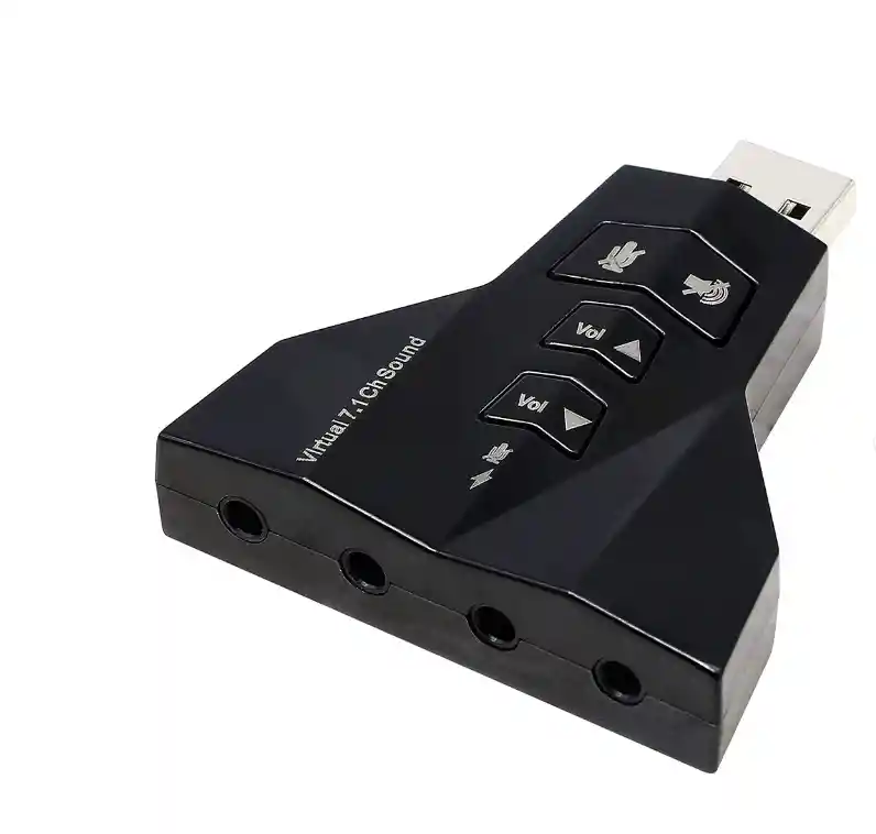 Adaptador De Sonido Por Usb 7.1 Virtual Channel Externo