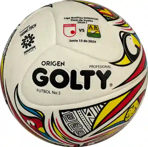 Balón De Fútbol Prof Golty Origen N.5 Betplay 2024/ Blanco