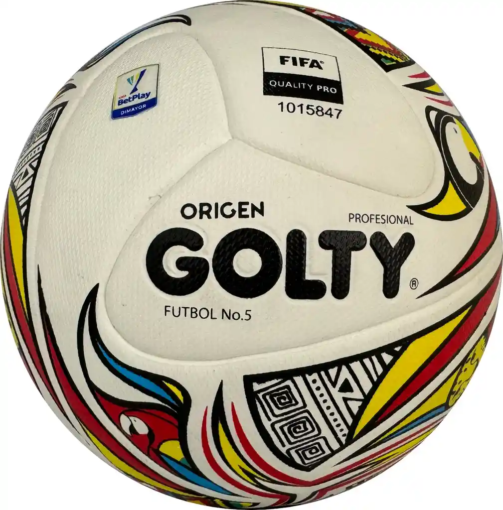 Balón De Fútbol Prof Golty Origen N.5 Betplay 2024/ Blanco