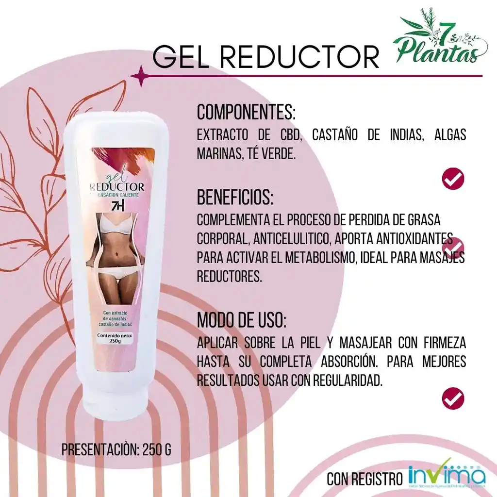 7h Gel Reductor Con Minerales 250 G