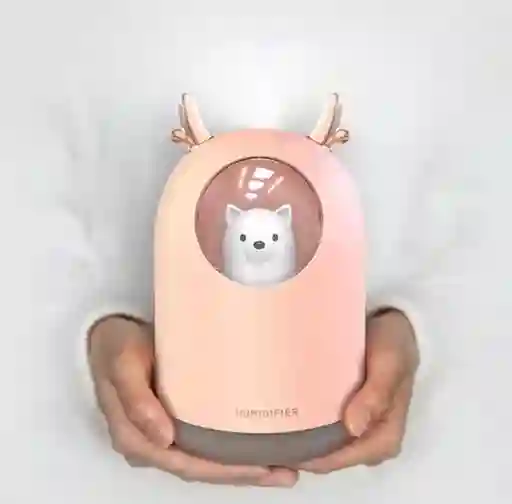 Humidificador Oso Polar + Esencia (rosado)