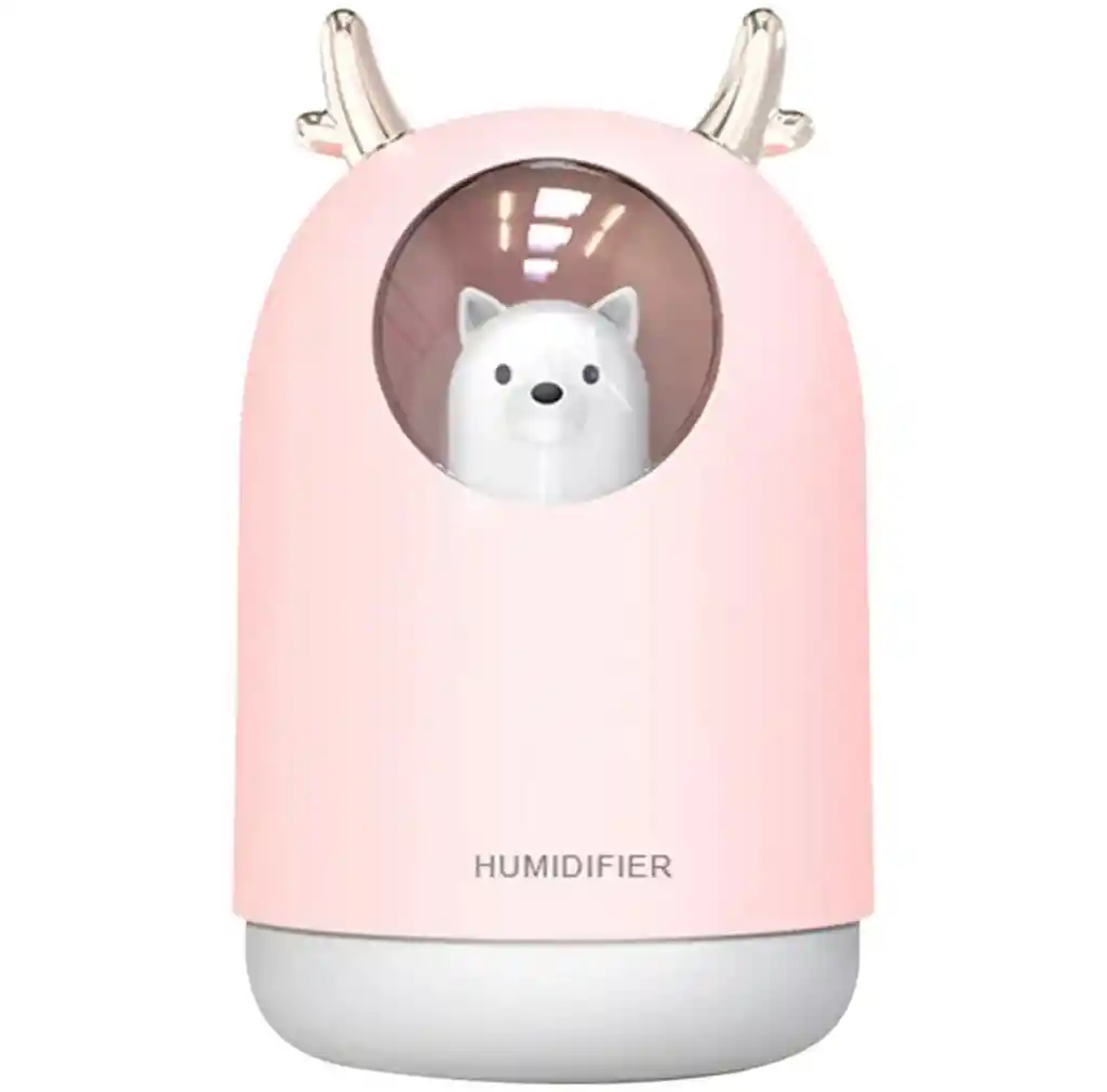 Humidificador Oso Polar + Esencia (rosado)