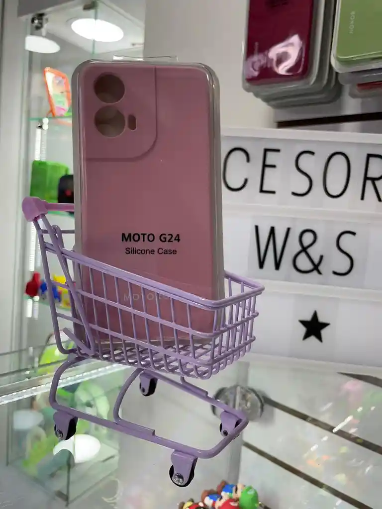 Silicon Case Motorola G24 G04s Rosada