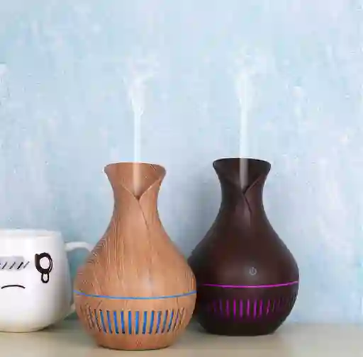 Humidificador Estilo Florero + Esencia (color Oscuro)