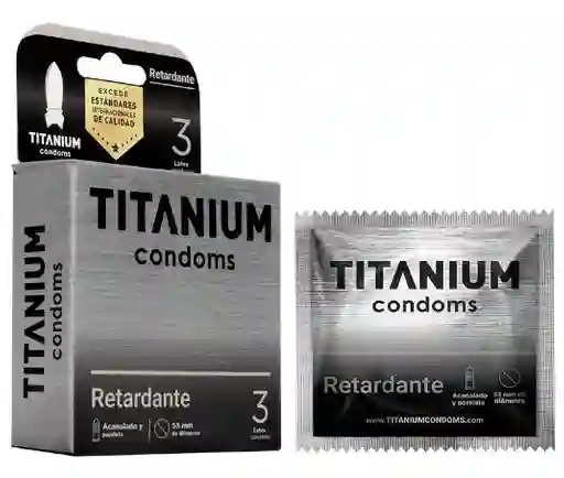 Condones Titanium Retardante X 3
