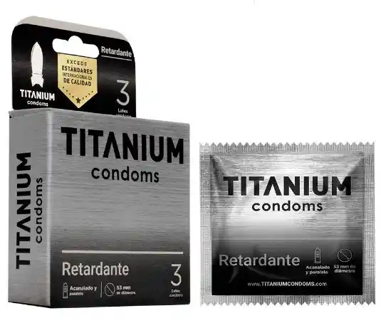 Condones Titanium Retardante X 3