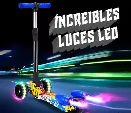 Patineta Scooter Humo Bluetooth Musical Recargable