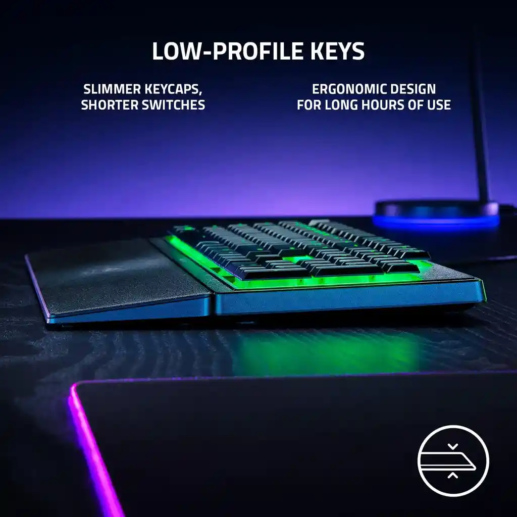 Teclado Gamer Razer Ornata V3 X Black Edition Negro Idioma Inglés