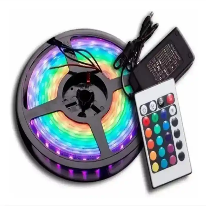 Cinta De Luz Led Multicolor Rgb 10 Metros Tira Led + Control
