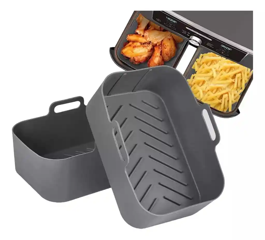 Canastilla Molde Cuadrado Antiadherente Cesta Olla Air Fryer