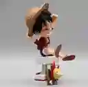 Figura De Colección One Piece Monkey D. Luffy Thousand Sunny