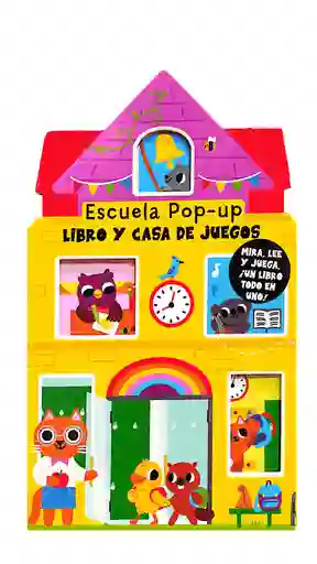 Libro Infantil Interactivo Popup Escuela Casa De Juego Niños