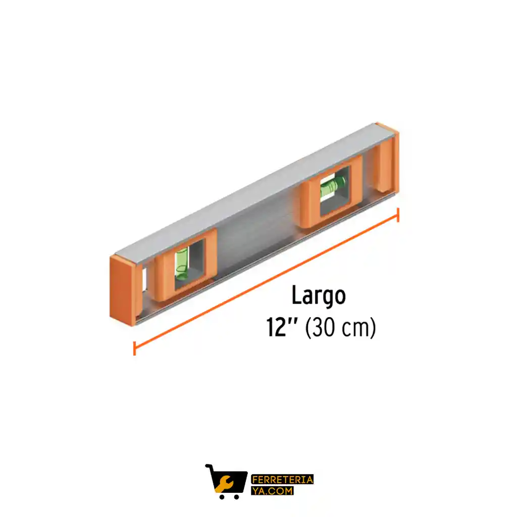 Nivel Profesional De 12" Con Protección De Abs, Truper 17030