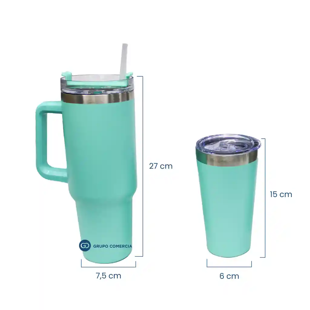 Vaso Termo Mug Stan 1 Litro Para Calor Frio Premium Portable Azul