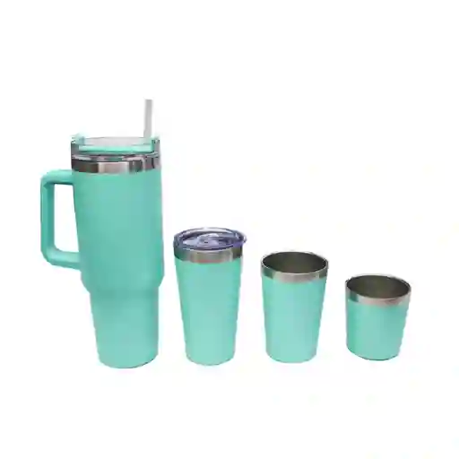 Vaso Termo Mug Stan 1 Litro Para Calor Frio Premium Portable Azul