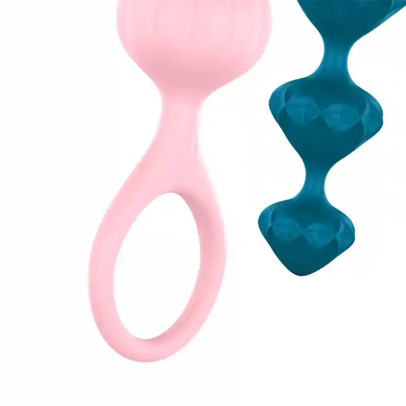 Plugs Anales Love Beads Azules Satisfyer