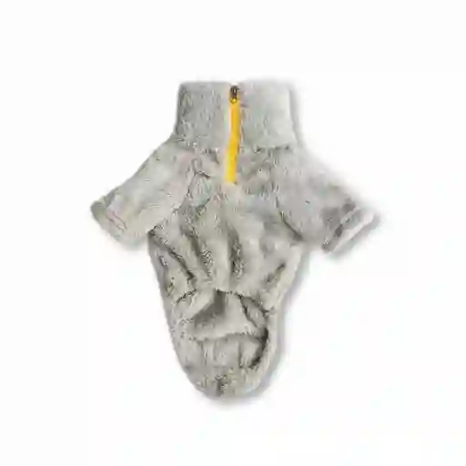 Saco S (te) Cuello Alto Cremallera Bisonte Gris Oscuro