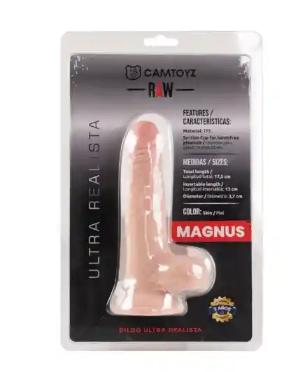 Raw Dildo Ultra Realista Magnus 17.5 Cm